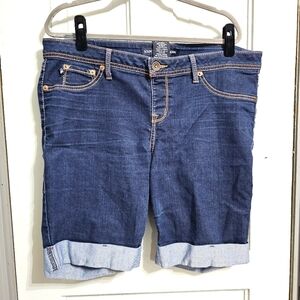 Source Of Wisdom Dark Blue Bermuda Shorts